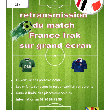 France - Irak Cdm