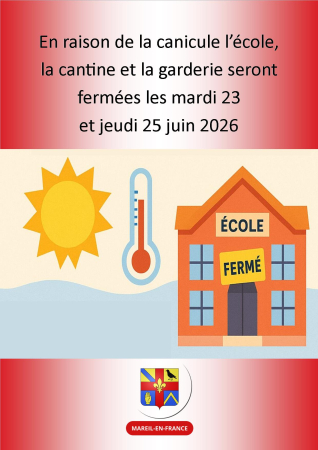 fermeture école
