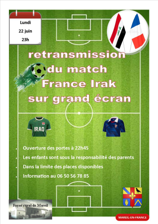 France - Irak Cdm